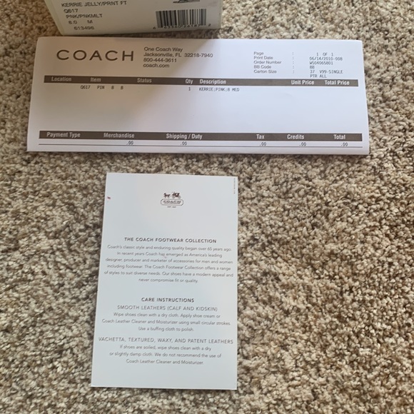 New Coach Kerrie Jelly Flip Flops Size 7. - Picture 5 of 6